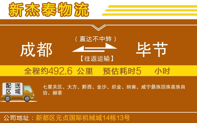 成都到畢節(jié)貨運專線